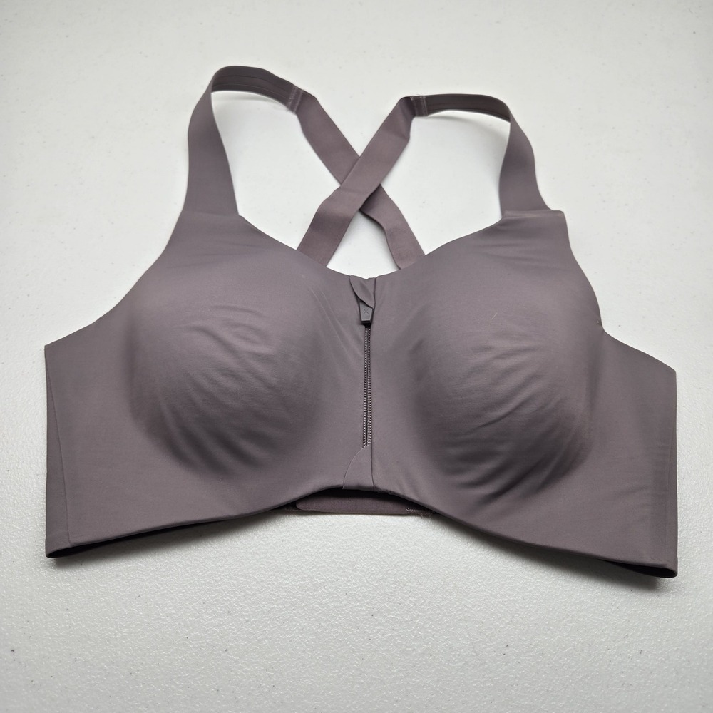 Knix Women Sports Bra 6+ Taupe Catalyst Wireless Front Closure Adjustable